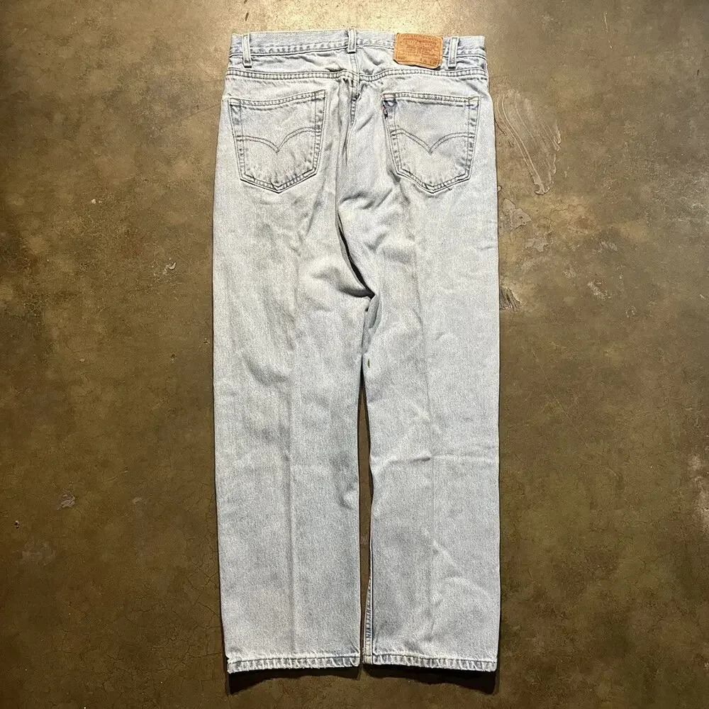 Vintage 90s Levi's 505 Blue Regular Fit Jeans 34x30